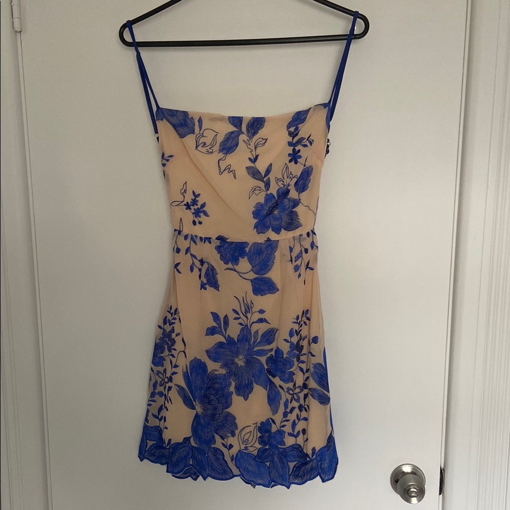 Lucy in the Sky Embroidered Backless Dress